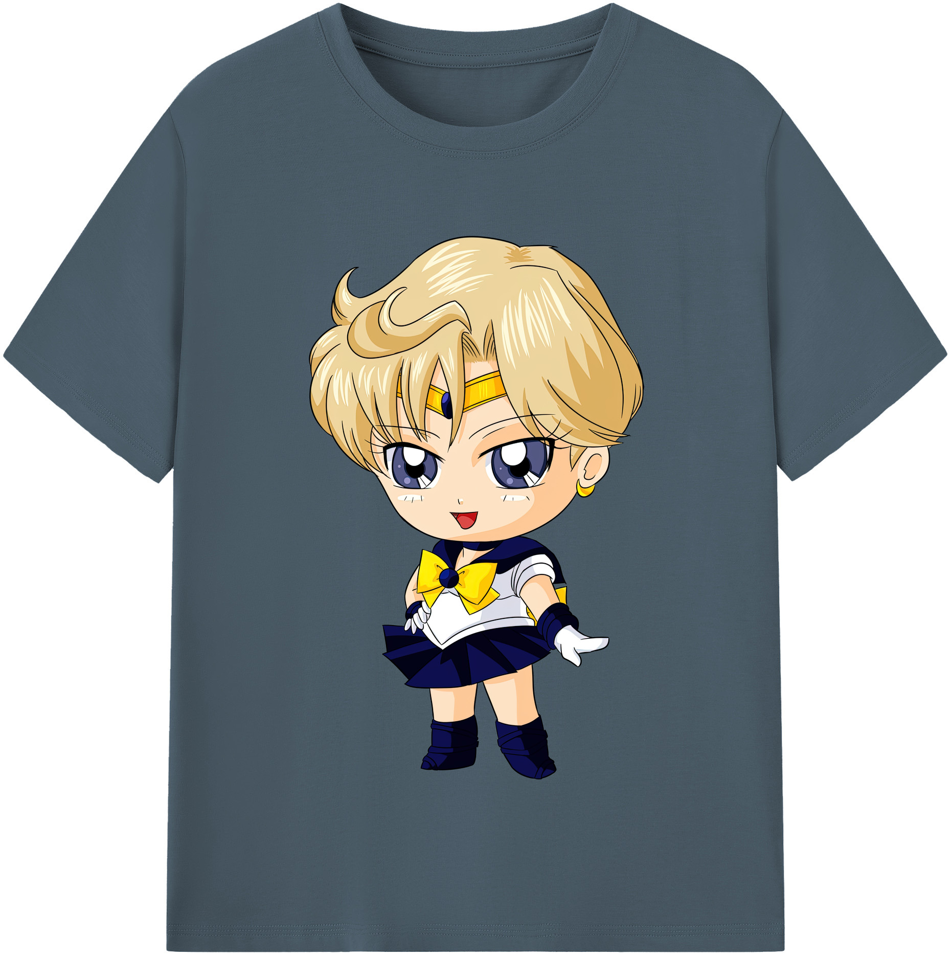 （画像用） 美少女戦士セーラームーン 天王はるか Sailor Moon Tenoh Haruka 綿100％半袖Tシャツ（フロントプリント）